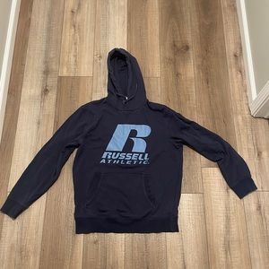 Navy Blue Russell Athletic overhead hoodie